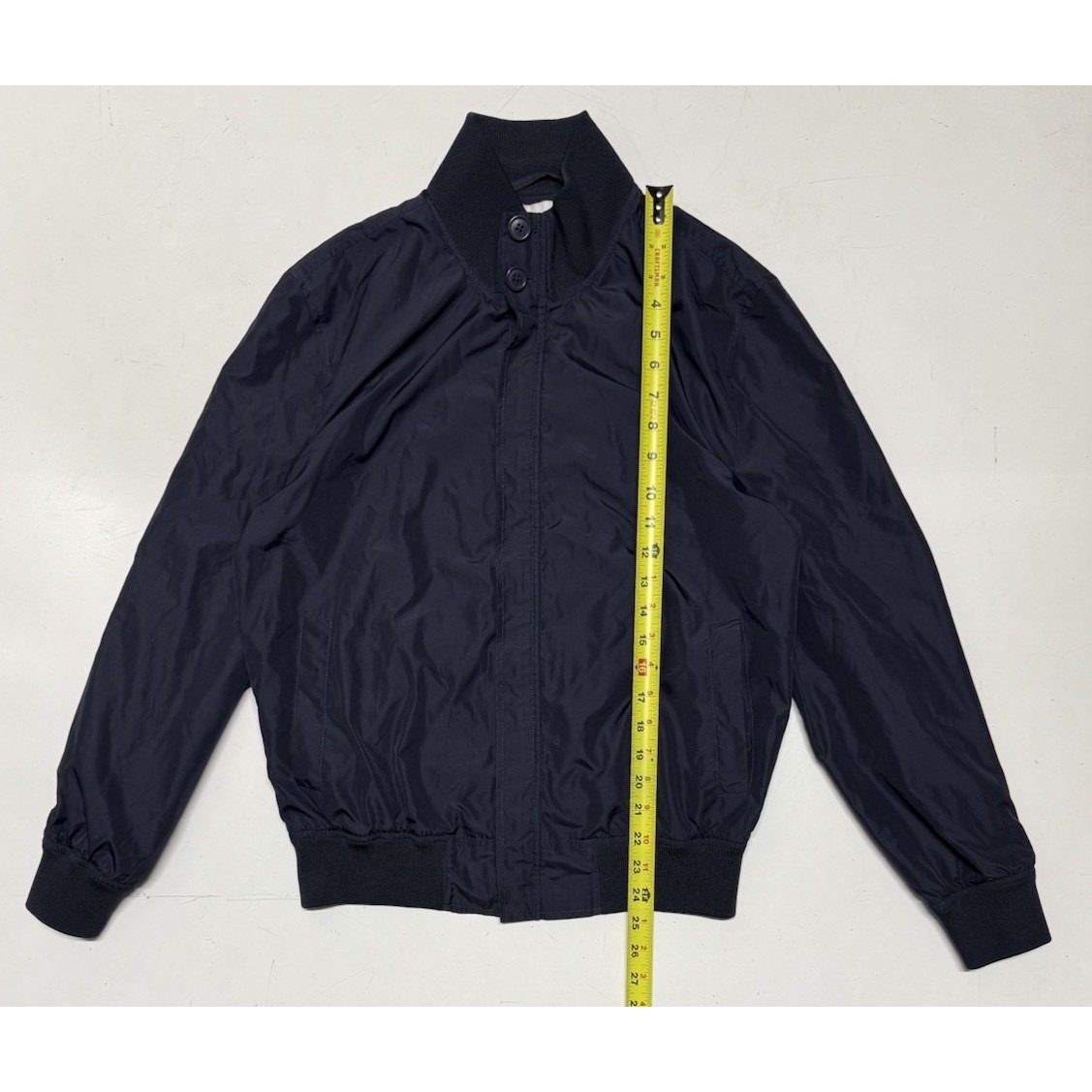 Everlane Bomber Jacket Men's Size Small Navy Blue Full Zip Pockets